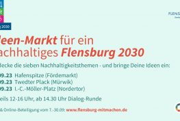 Infografik Termine für Ideen-Markt für ein nachhaltiges Flensburg 2030