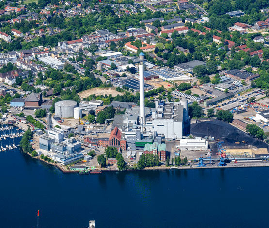 Luftaufnahme Stadtwerke Flensburg