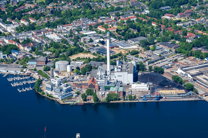 Luftaufnahme Stadtwerke Flensburg