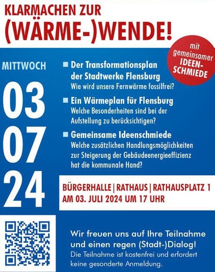 Einladung zum Stadtdialog "Klarmachen zur (Wärme)-Wende!" am 3. Juli 2024