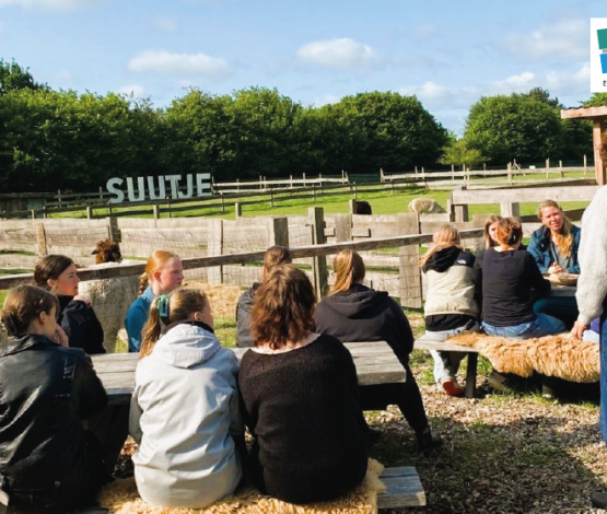 Schüler bei einer Aktion der Umwelttage 2025 der Eckener Schule Flensburg.