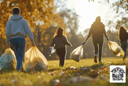 Logo der umweltfreundlichen Initiative Wech mit dem Shiet für naturbewusstes Engagement
