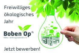 Poster Freiwilliges Ökologisches Jahr von BobenOp